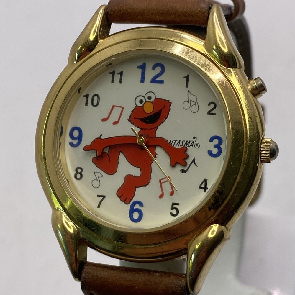 Vintage Elmo Musical Watch Works New Battery